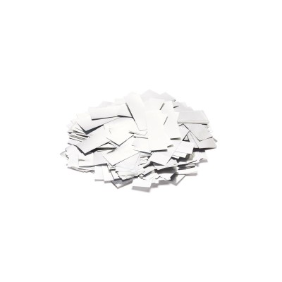TCM FX Metallic Confetti rectangular 55x18mm, white, 1kg TCM FX Metallic Confetti rectangular 55x18mm, white, 1kg