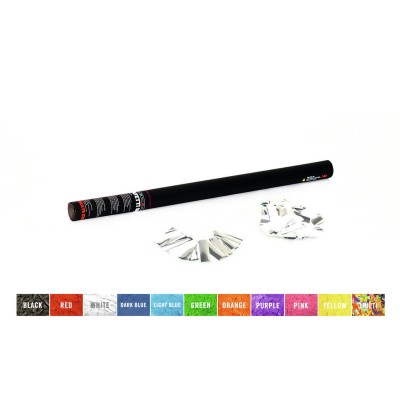 TCM FX Handheld Confetti Cannon 80cm, white/silver TCM FX Handheld Confetti Cannon 80cm, white/silver