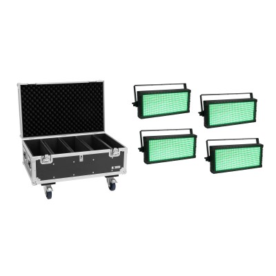EUROLITE Set 4x LED Strobe SMD PRO 864 DMX RGB + Flightcase EUROLITE Set 4x LED Strobe SMD PRO 864 DMX RGB + Flightcase