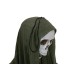 EUROPALMS Halloween Figure Skeleton with green cape, animated, 170cm