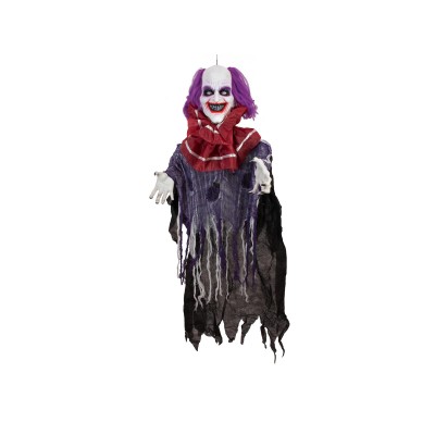 EUROPALMS Halloween Figure Clown Robby, animated, 120cm EUROPALMS Halloween Figure Clown Robby, animated, 120cm