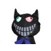 EUROPALMS Halloween Inflatable Figure Cat with Pumpkin, 183cm