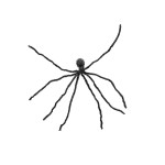 EUROPALMS Halloween Giant Spider, grey, 230cm