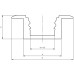 EUROLITE U-profile MSA für LED Strip silver 2m
