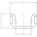 EUROLITE Multiprofile for LED Strip silver 2m EUROLITE Multiprofile for LED Strip silver 2m