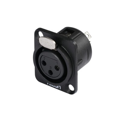 HICON XLR mounting plug 3-pin HI-X3DF-M HICON XLR mounting plug 3-pin HI-X3DF-M