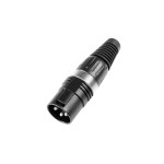HICON XLR plug 3-pin HI-X3CM-BLK