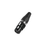 HICON XLR plug 3-pin HI-X3CF-BLK