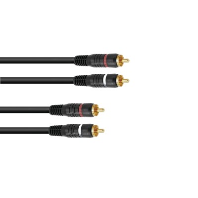 OMNITRONIC RCA Cable 2x2 10m OMNITRONIC RCA Cable 2x2 10m