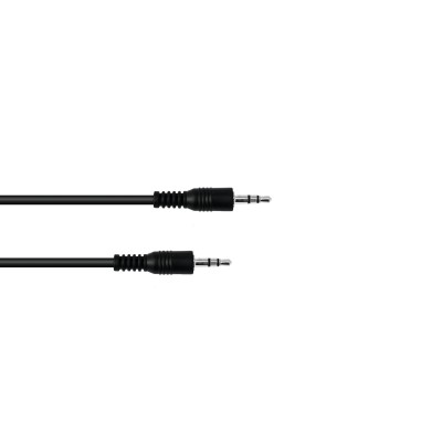 OMNITRONIC Jack Cable 3.5 stereo 1.5m bk