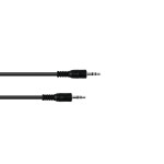 OMNITRONIC Jack Cable 3.5 stereo 3m bk