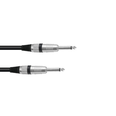 OMNITRONIC Jack cable 6.3 mono 1.5m bk ROAD OMNITRONIC Jack cable 6.3 mono 1.5m bk ROAD