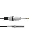 OMNITRONIC Jack extension 6.3 stereo 3m bk