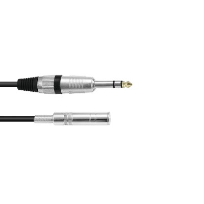 OMNITRONIC Jack extension 6.3 stereo 3m bk