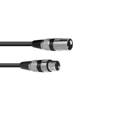 OMNITRONIC XLR Cable 3-pin 0.5m bk