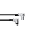 OMNITRONIC XLR Cable 3-pin 3m 90° bk
