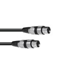 OMNITRONIC Adapter Cable XLR(F)/XLR(F) 0.2m bk