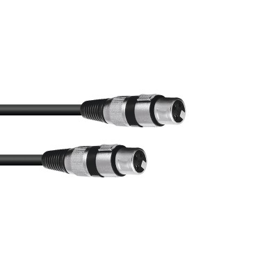 OMNITRONIC Adapter Cable XLR(F)/XLR(F) 0.2m bk OMNITRONIC Adapter Cable XLR(F)/XLR(F) 0.2m bk
