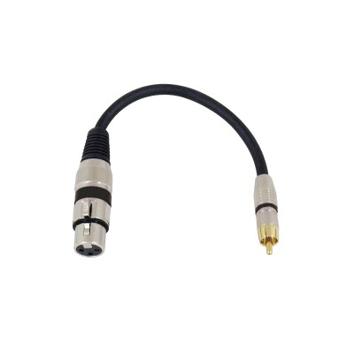 OMNITRONIC Adapter Cable XLR(F)/RCA(M) 0.2m bk OMNITRONIC Adapter Cable XLR(F)/RCA(M) 0.2m bk