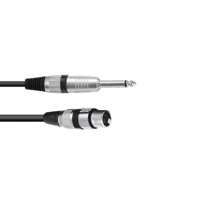 OMNITRONIC Adapter Cable XLR(F)/Jack mono 5m bk