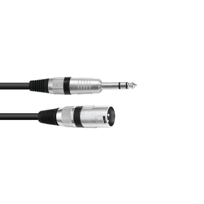 OMNITRONIC Adapter Cable XLR(M)/Jack stereo 5m bk OMNITRONIC Adapter Cable XLR(M)/Jack stereo 5m bk