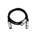 OMNITRONIC Adaptercable XLR(M)/2xXLR(F) 0.5m bk