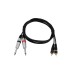 OMNITRONIC Adapter Cable 2xJack/2xRCA 1.5m bk