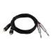OMNITRONIC Adapter Cable 2xJack/2xRCA 6m bk