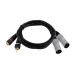OMNITRONIC Adapter Cable 2xXLR(M)/2xRCA 3m bk OMNITRONIC Adapter Cable 2xXLR(M)/2xRCA 3m bk