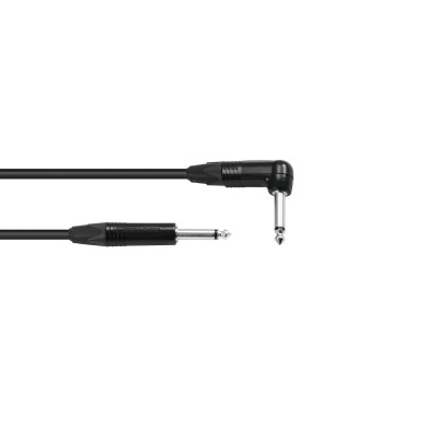 SOMMER CABLE Jack Cable 6.3 mono 1x 90° 6m bk Neutrik SOMMER CABLE Jack Cable 6.3 mono 1x 90° 6m bk Neutrik