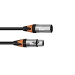 PSSO XLR Cable COL 3-pin 3m bk Neutrik