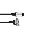 PSSO Patch Cable XLR(M)/XLR(F) S 1m bk