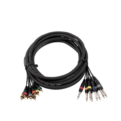 OMNITRONIC Snake cable 8xRCA/8xJack mono 15m OMNITRONIC Snake cable 8xRCA/8xJack mono 15m