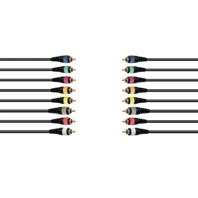 OMNITRONIC Snake cable 8xRCA/8xRCA 15m
