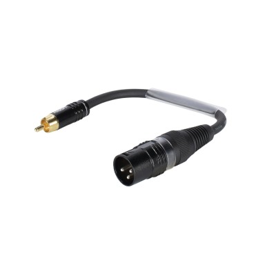 SOMMER CABLE Adapter Cable XLR(M)/RCA(M) 0.15m bk