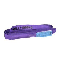 SHZ Round Sling 3m, max. Load 1000KG according to EN 1492-2 SF7 violett